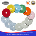 100mm Diamond Wet White Polishing Pad